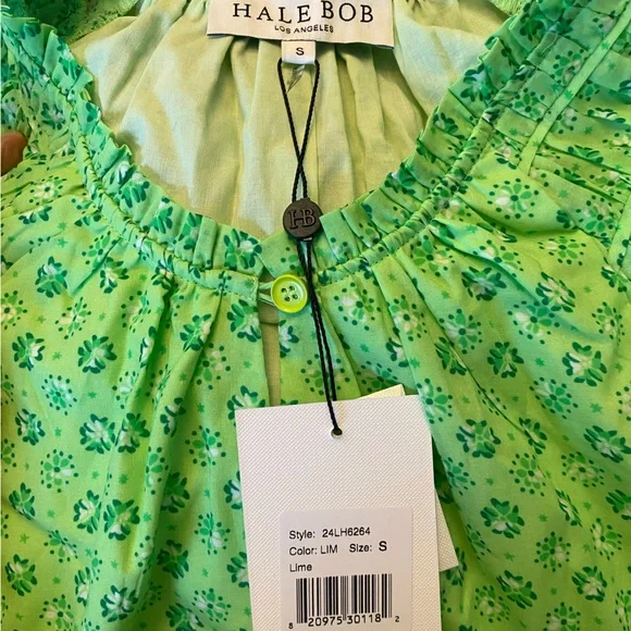 HALE BOB Sarila Voile Dress in Lime Size Small - Picture 9 of 10